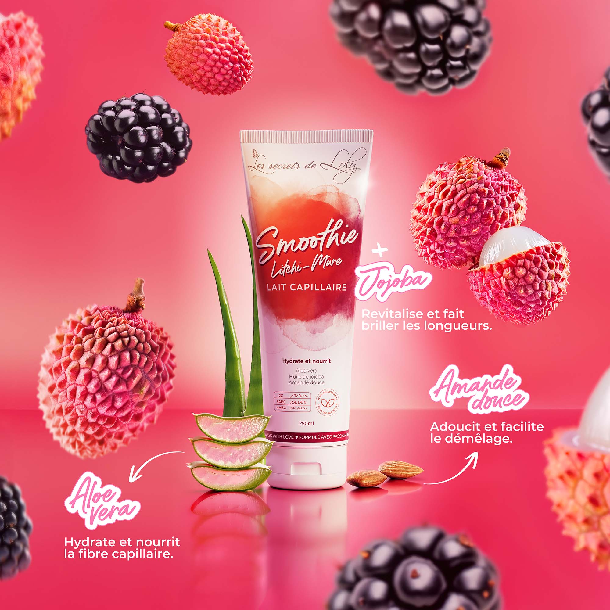 Smoothie Litchi-Mûre — vue 3