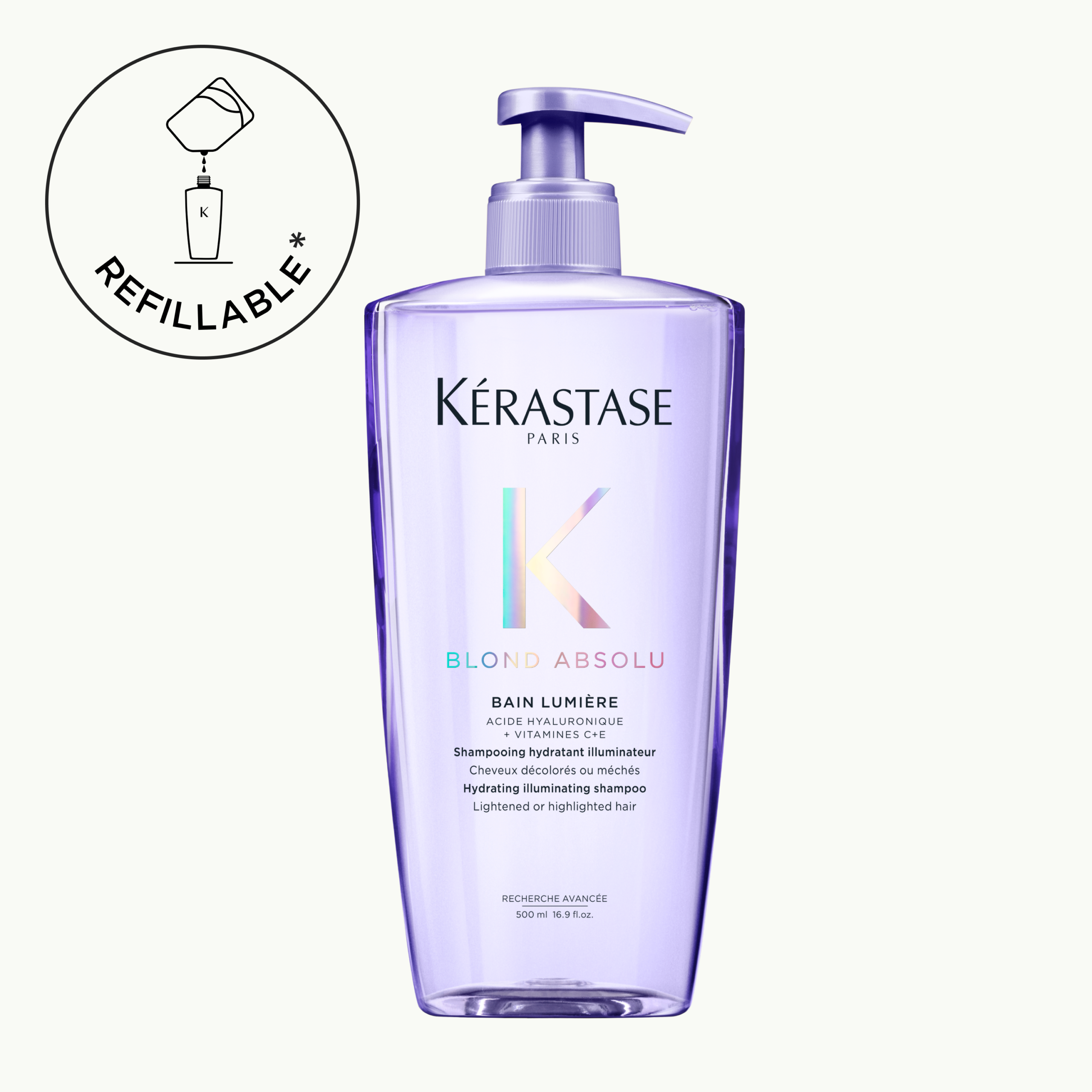 Bain lumière rechargeable Blond Absolu Kérastase 500ml — vue 10