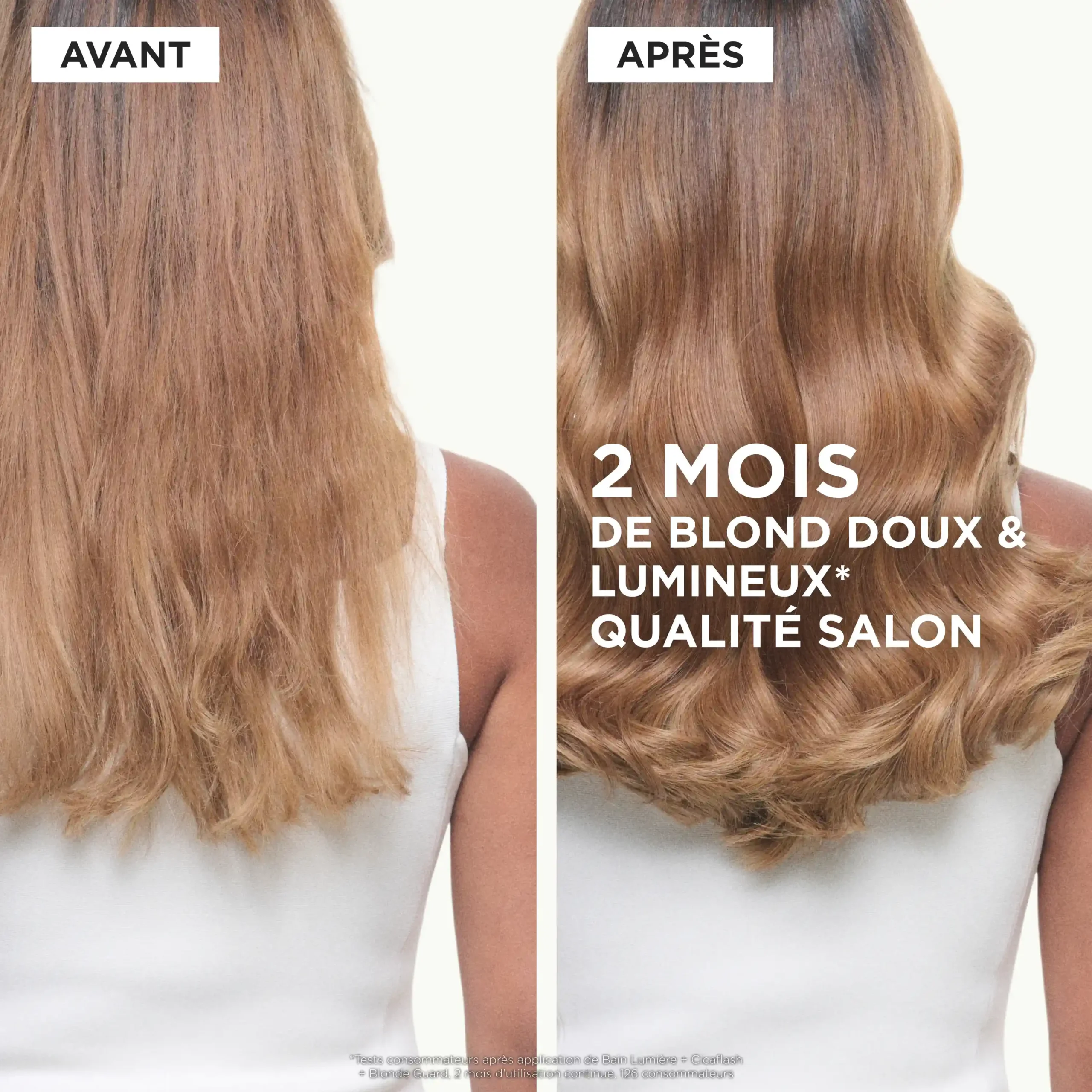 Avant après utilisation Cicagloss huile Blond Absolu Kérastase — vue 3