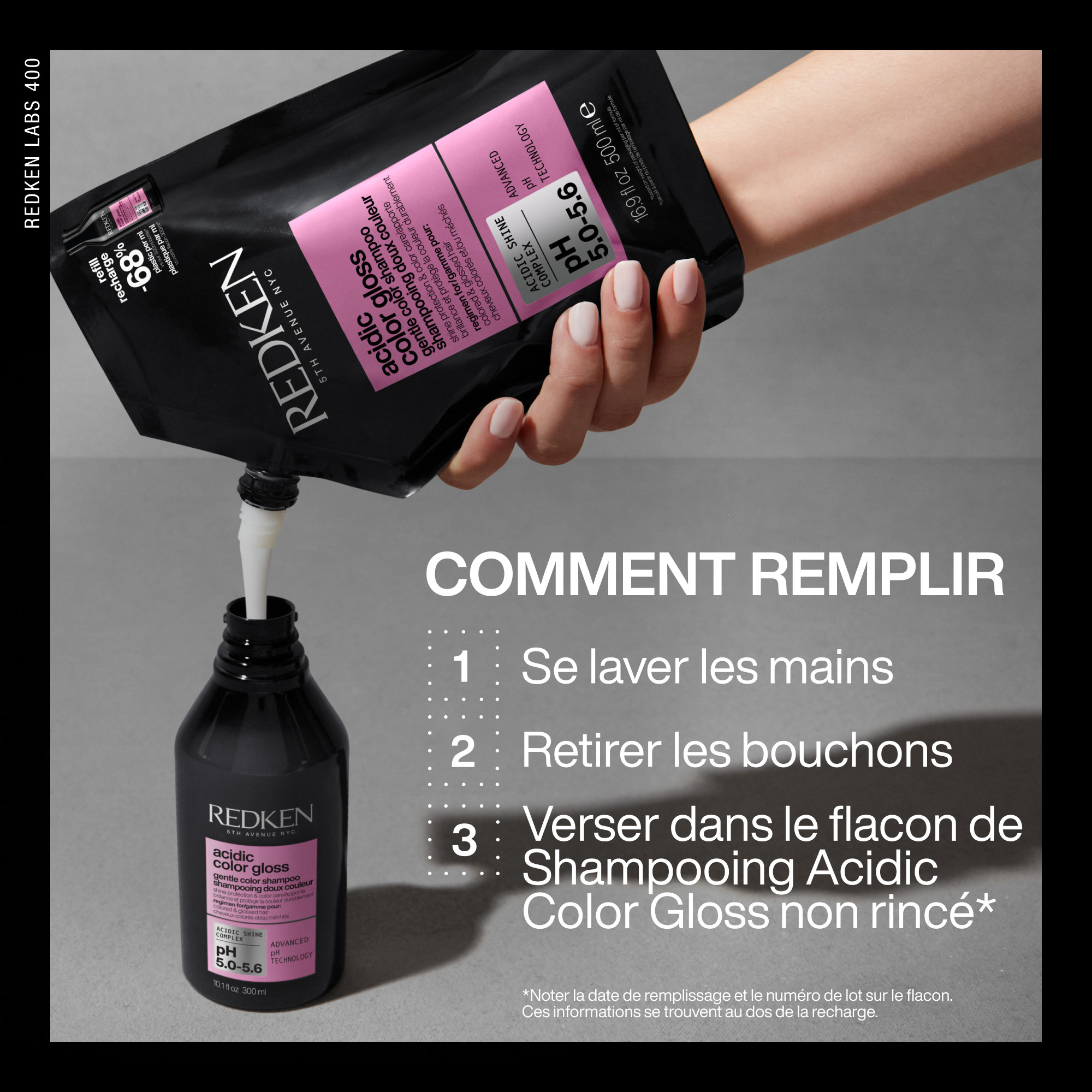 Recharge shampoing Acidic color gloss — vue 4