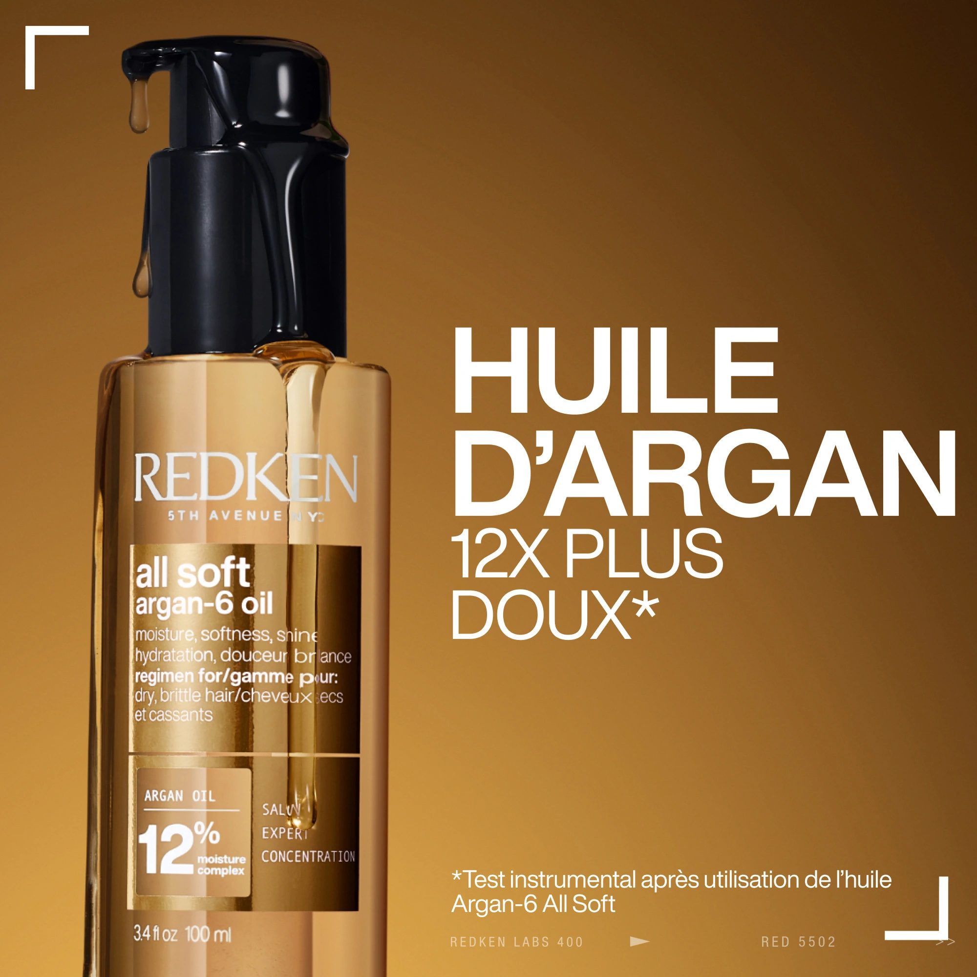 Huile d’Argan All Soft Redken — vue 4