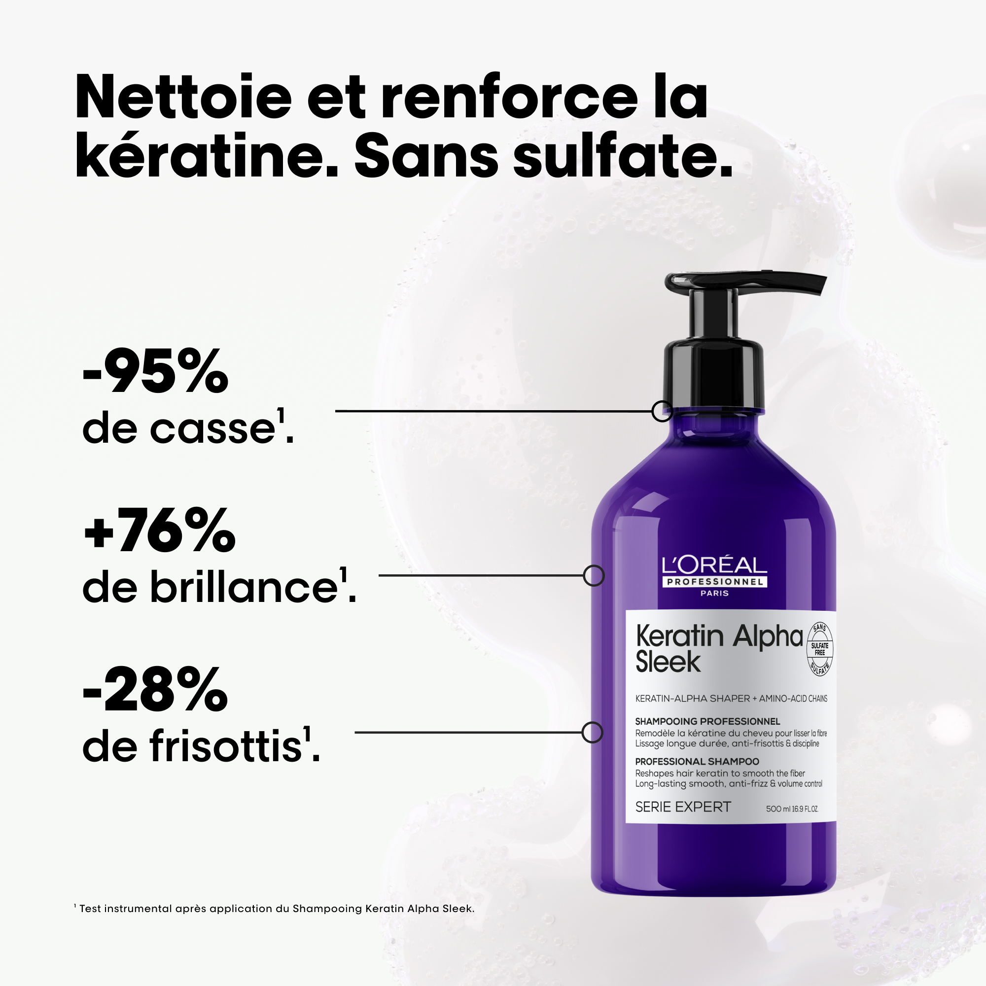 Shampoing à la kératine – Serie Expert Keratin Alpha Sleek — vue 9