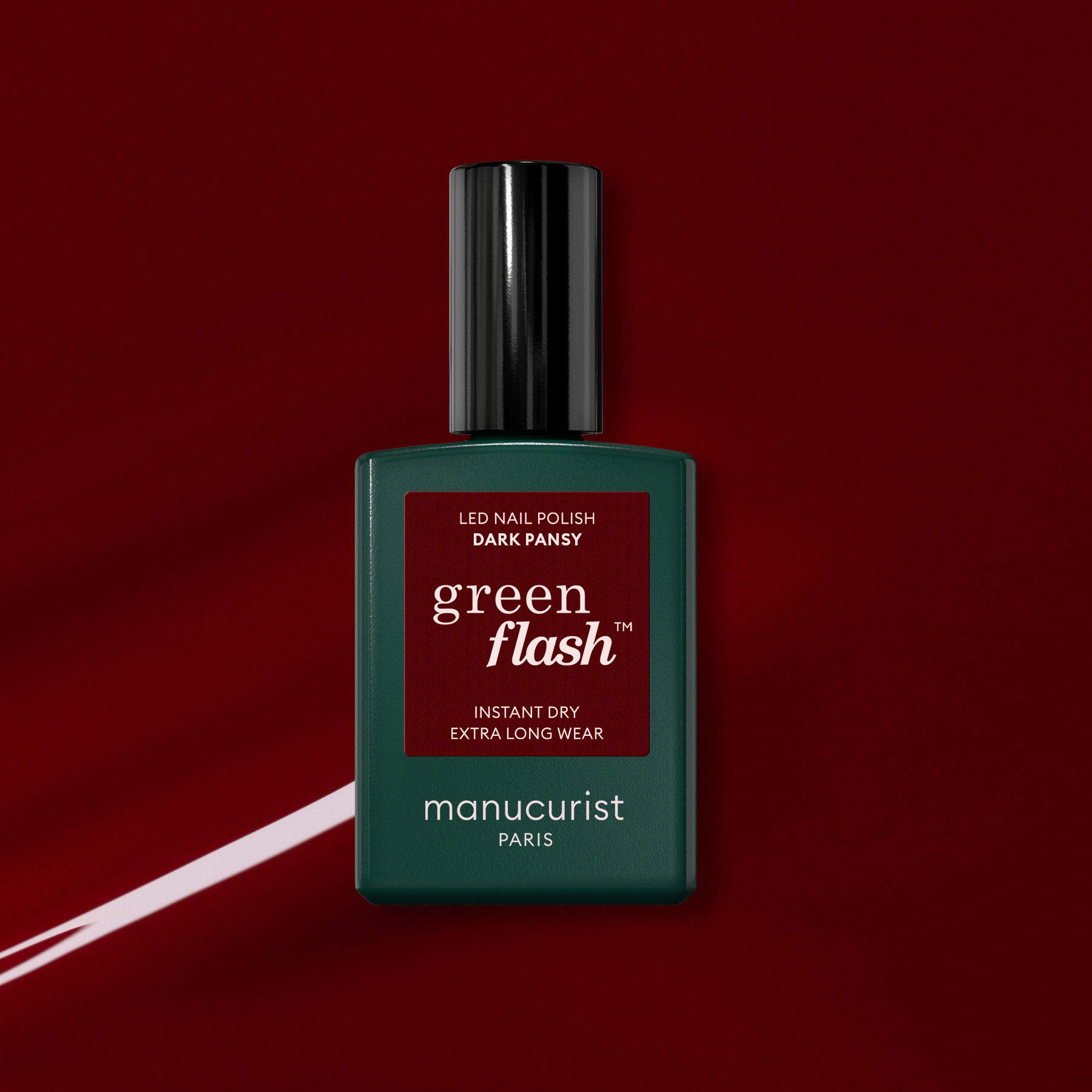 Vernis semi-permanent GREEN FLASH – Dark Pansy — vue 3