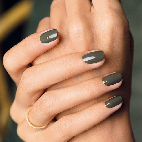 Vernis semi-permanent GREEN FLASH – KHAKI — vue 3