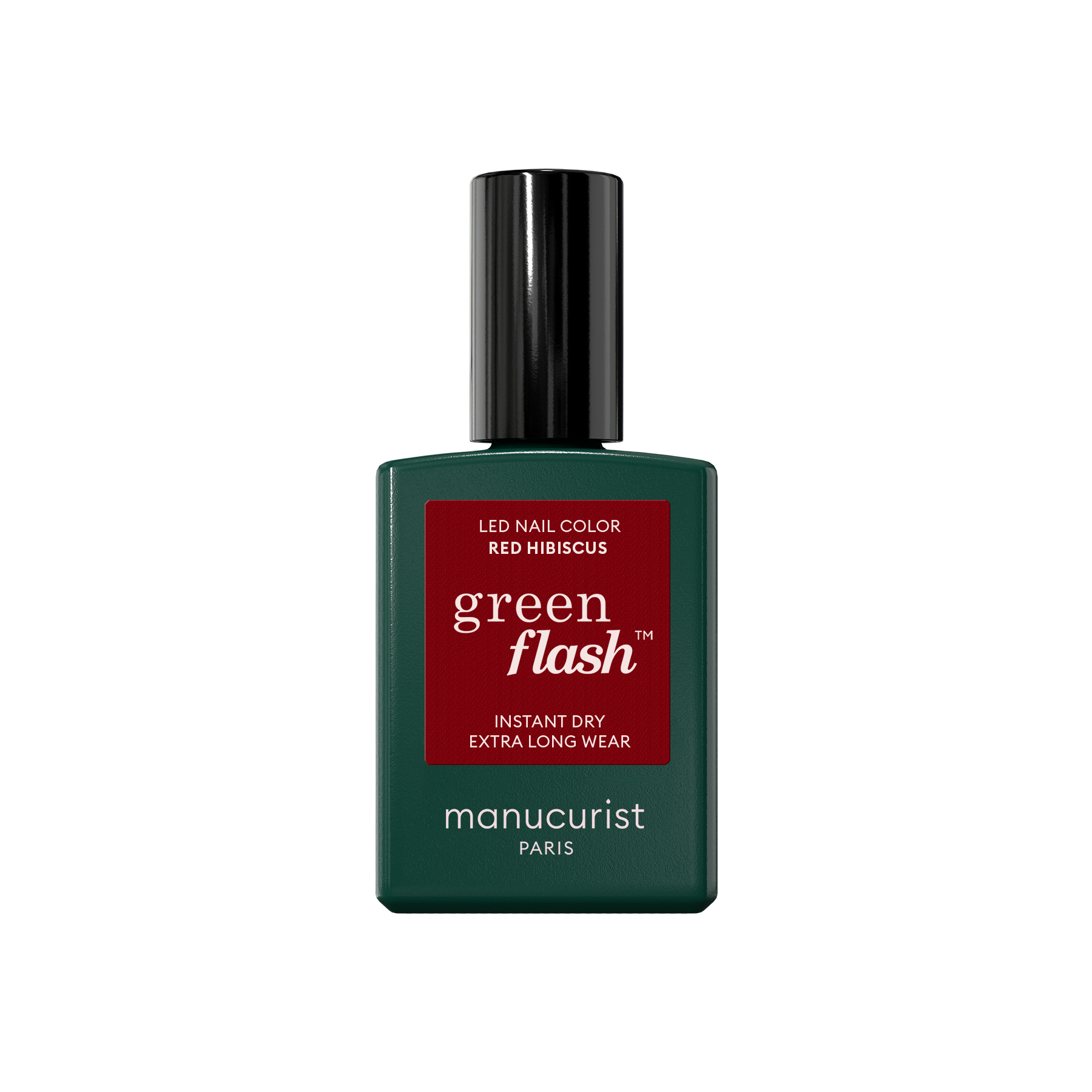 Vernis semi-permanent GREEN FLASH – RED HIBISCUS