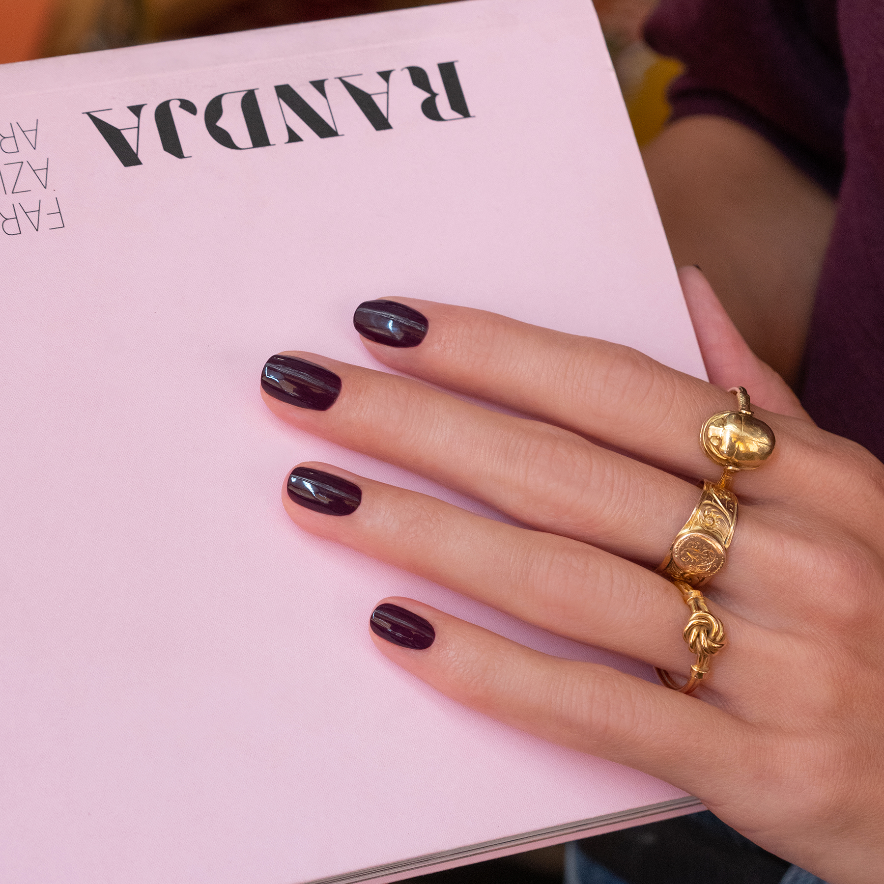 Vernis semi-permanent GREEN FLASH – AUBERGINE — vue 2