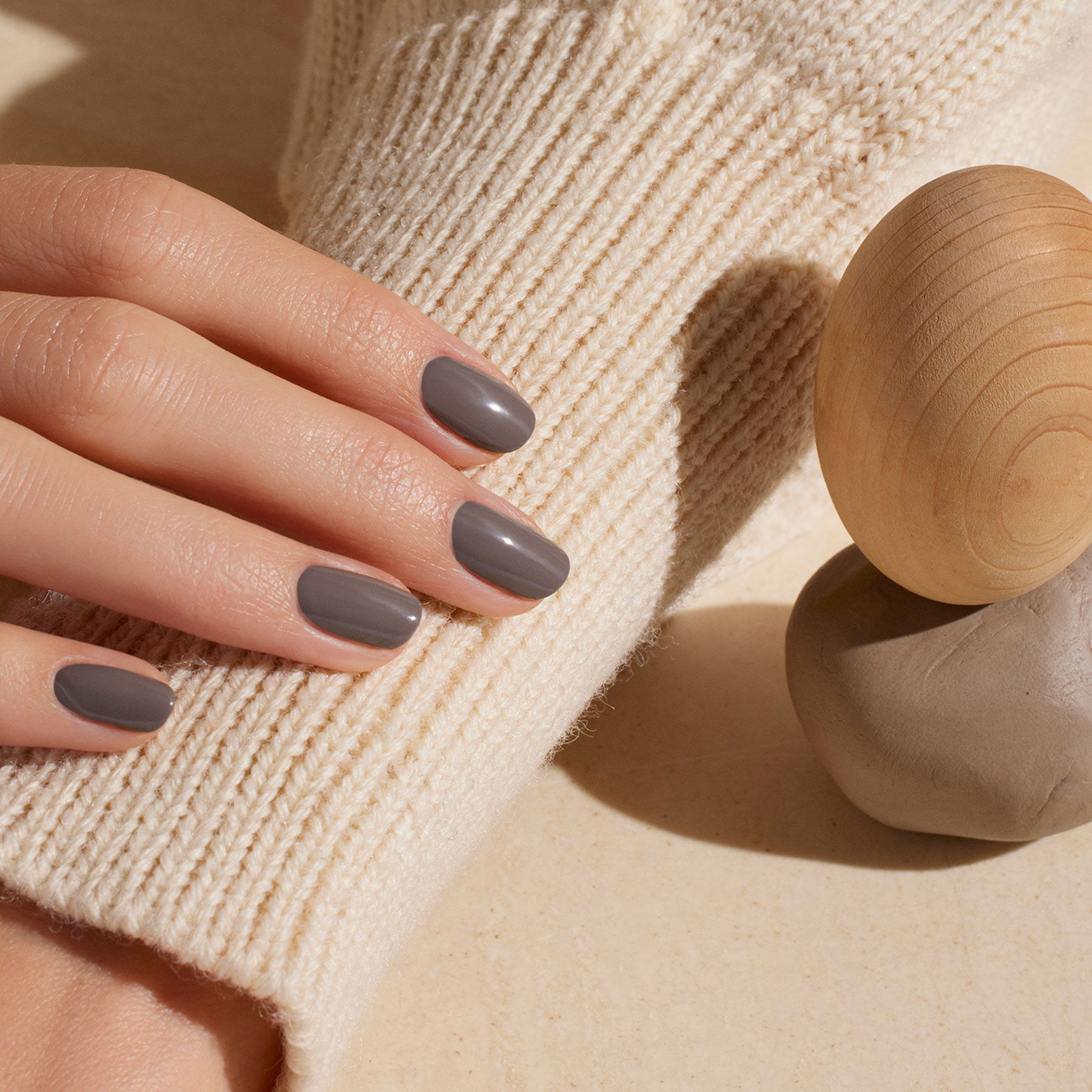Vernis semi-permanent GREEN FLASH – CLAY — vue 2