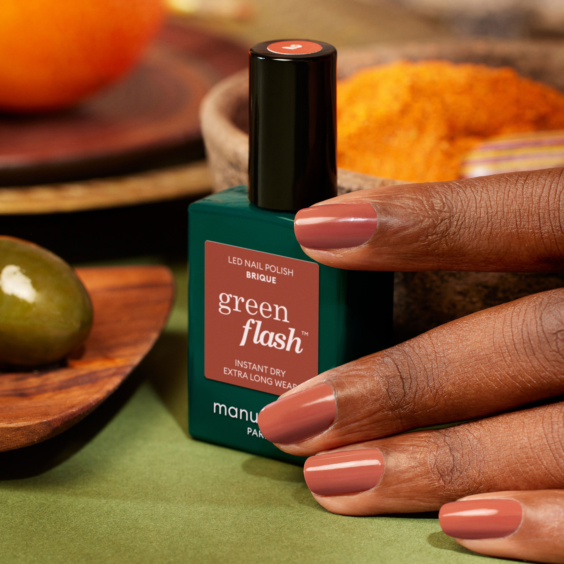 Vernis semi-permanent GREEN FLASH – BRIQUE — vue 4