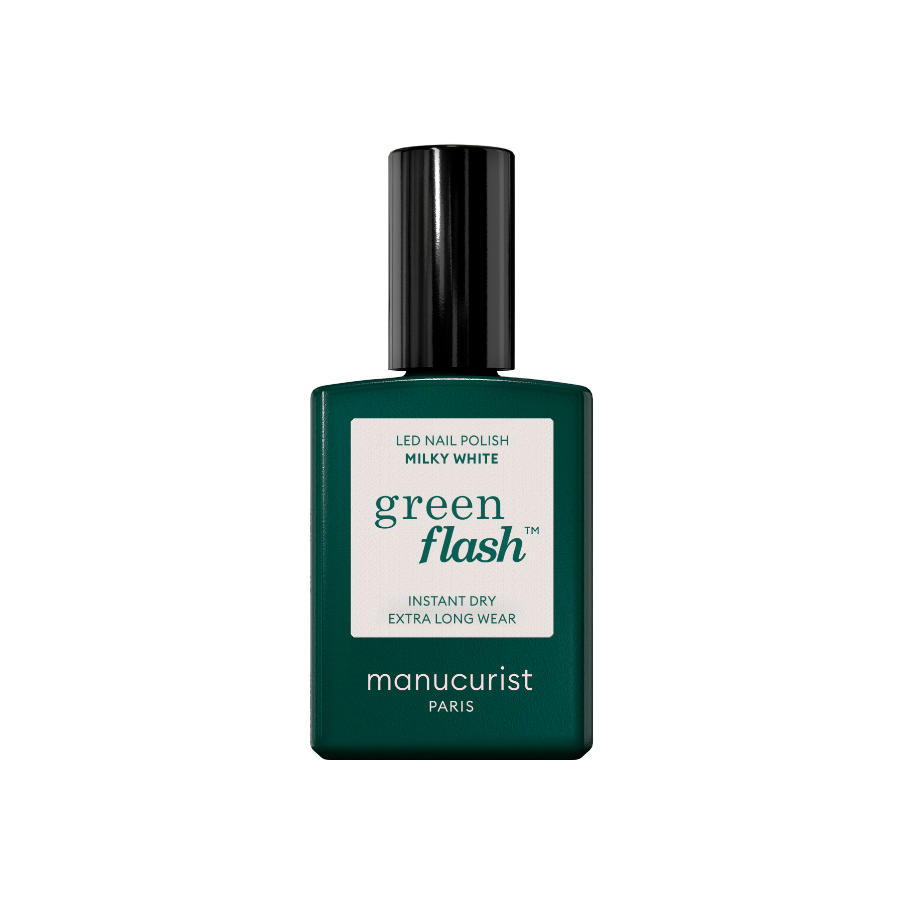 Vernis semi-permanent GREEN FLASH - MILKY WHITE
