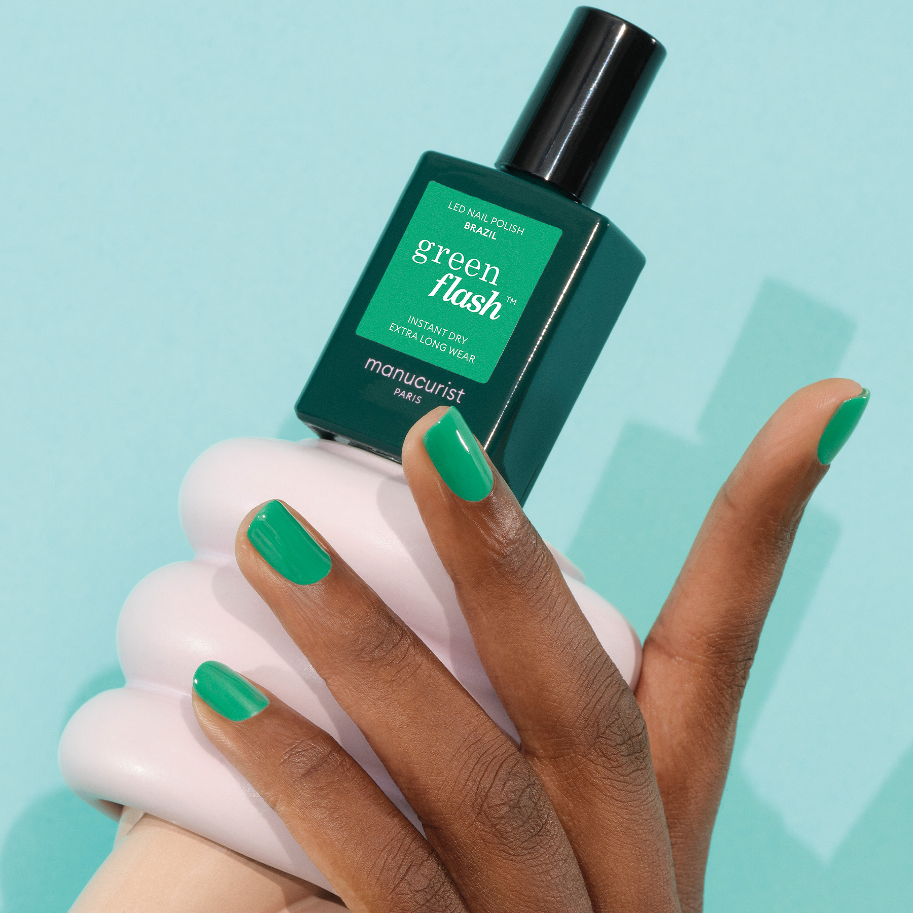 Vernis semi-permanent GREEN FLASH – BRAZIL — vue 2