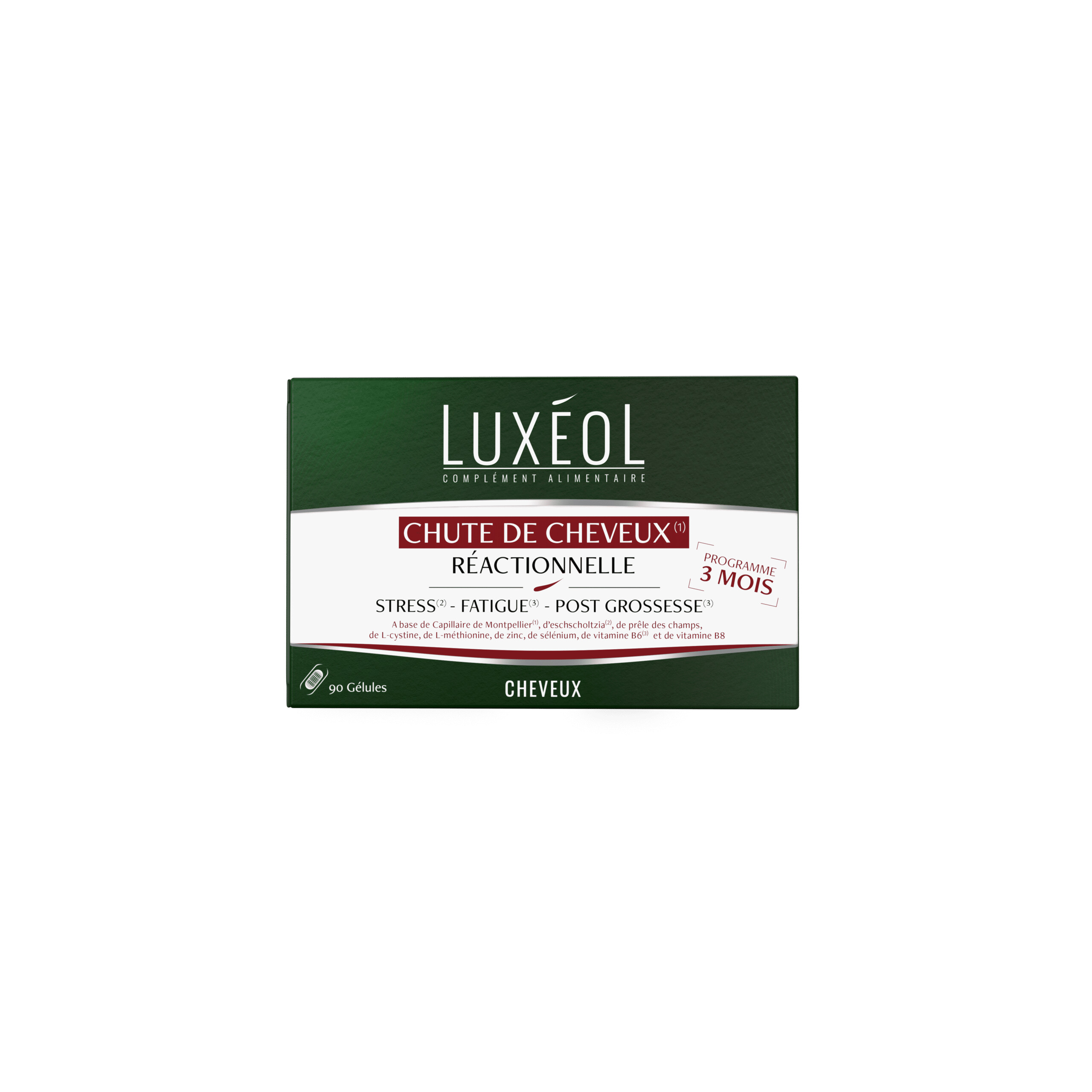 Chute de cheveux réactionnelle – 3 mois (gélules)