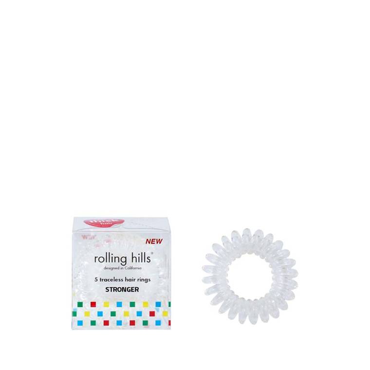 5 Elastiques Spirale Epais Transparent