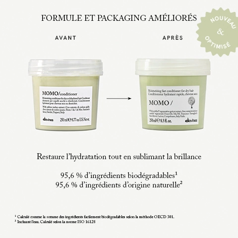 Formule et packaging conditioner MOMO de Davines — vue 8