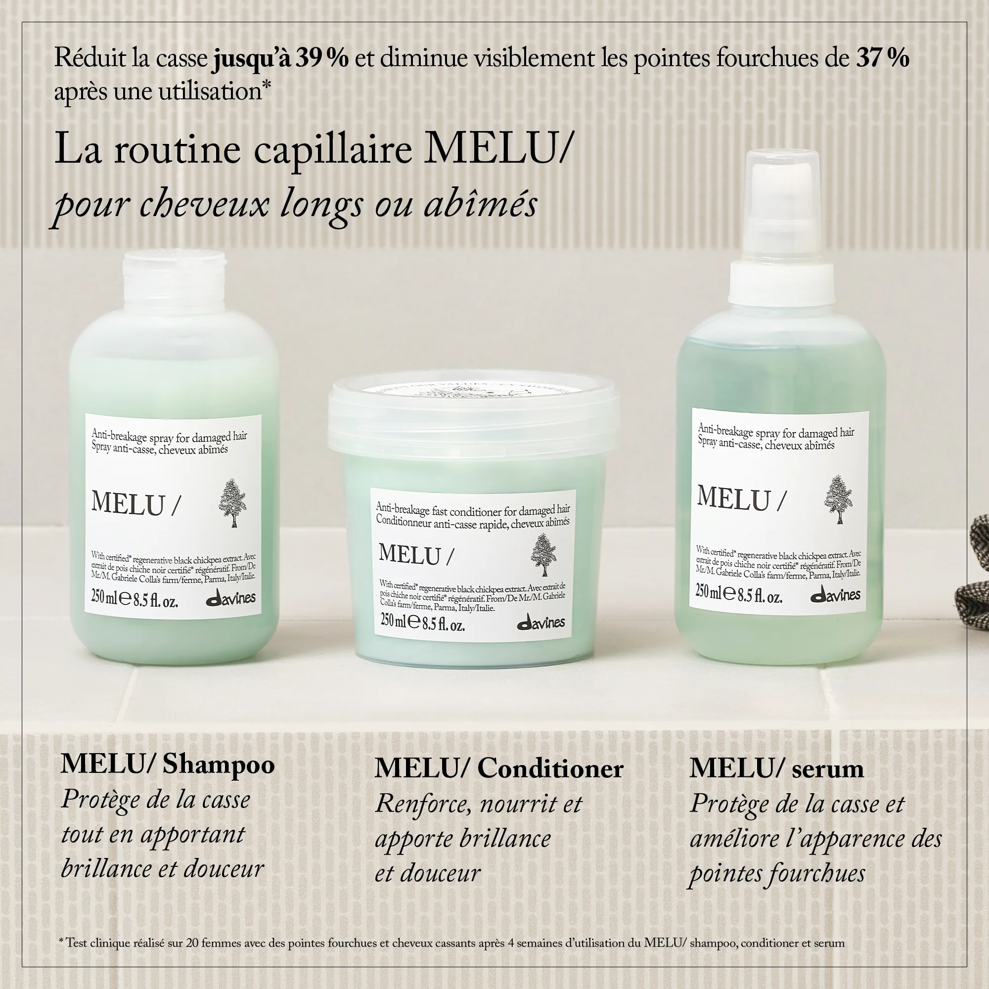 Routine capillaire de la gamme Melu de Davines — vue 4