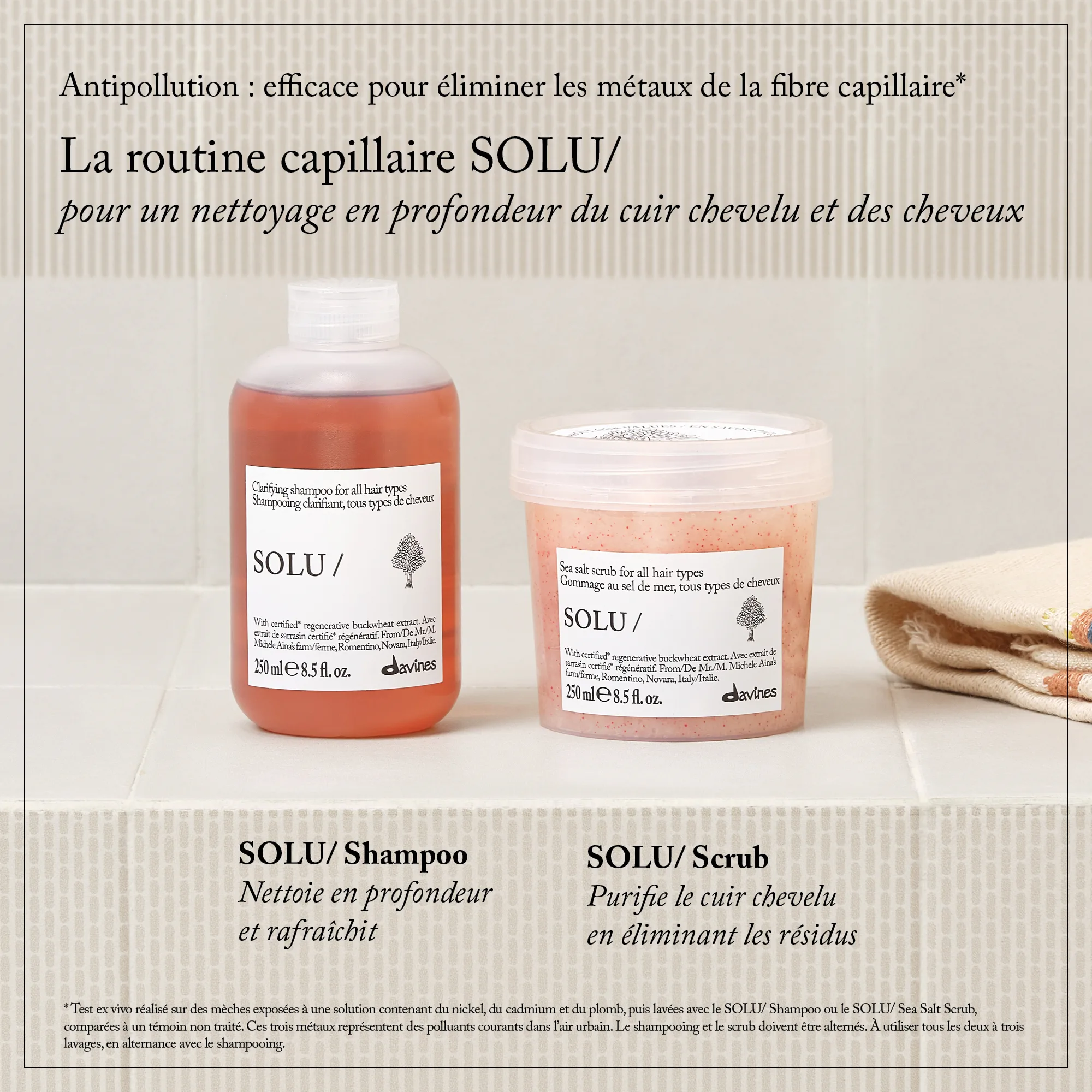 Routine capillaire de la gamme Solu de Davines — vue 5