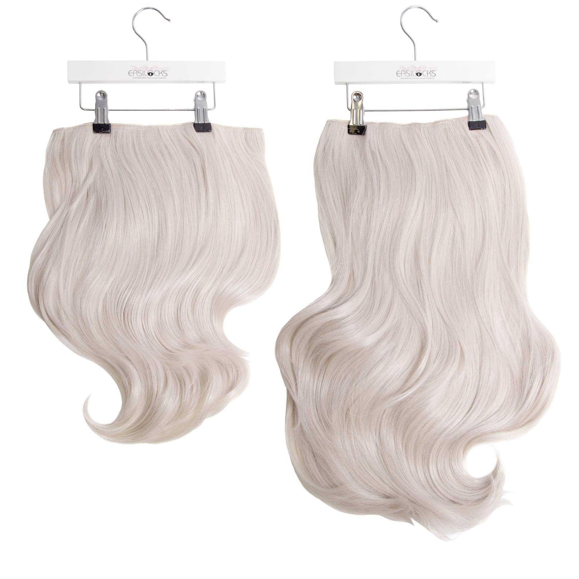 Megan’s Bouncy Blow HD Fibre Hair Extensions - 14” & 22" - Platinum
