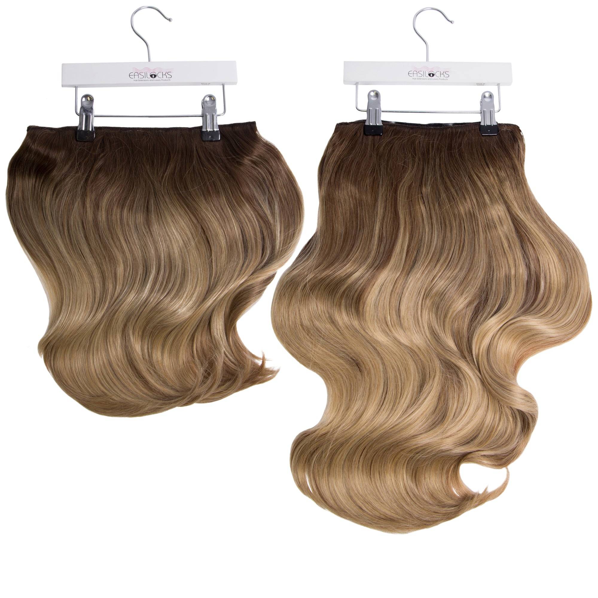 Megan’s Bouncy Blow HD Fibre Hair Extensions - 14” & 22" - Vanilla Balayage