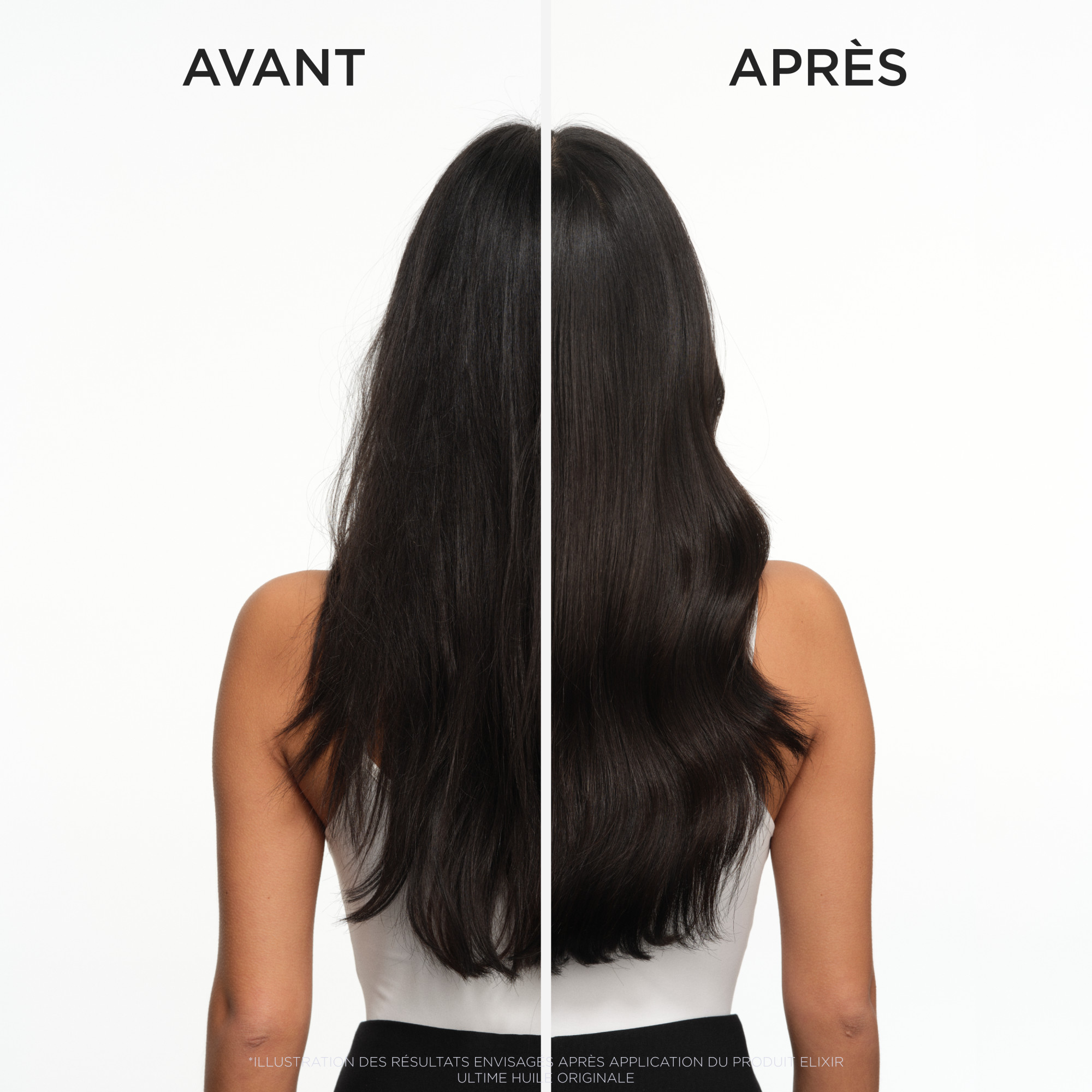 Avant/après huile originale élixir ultime Kérastase — vue 4