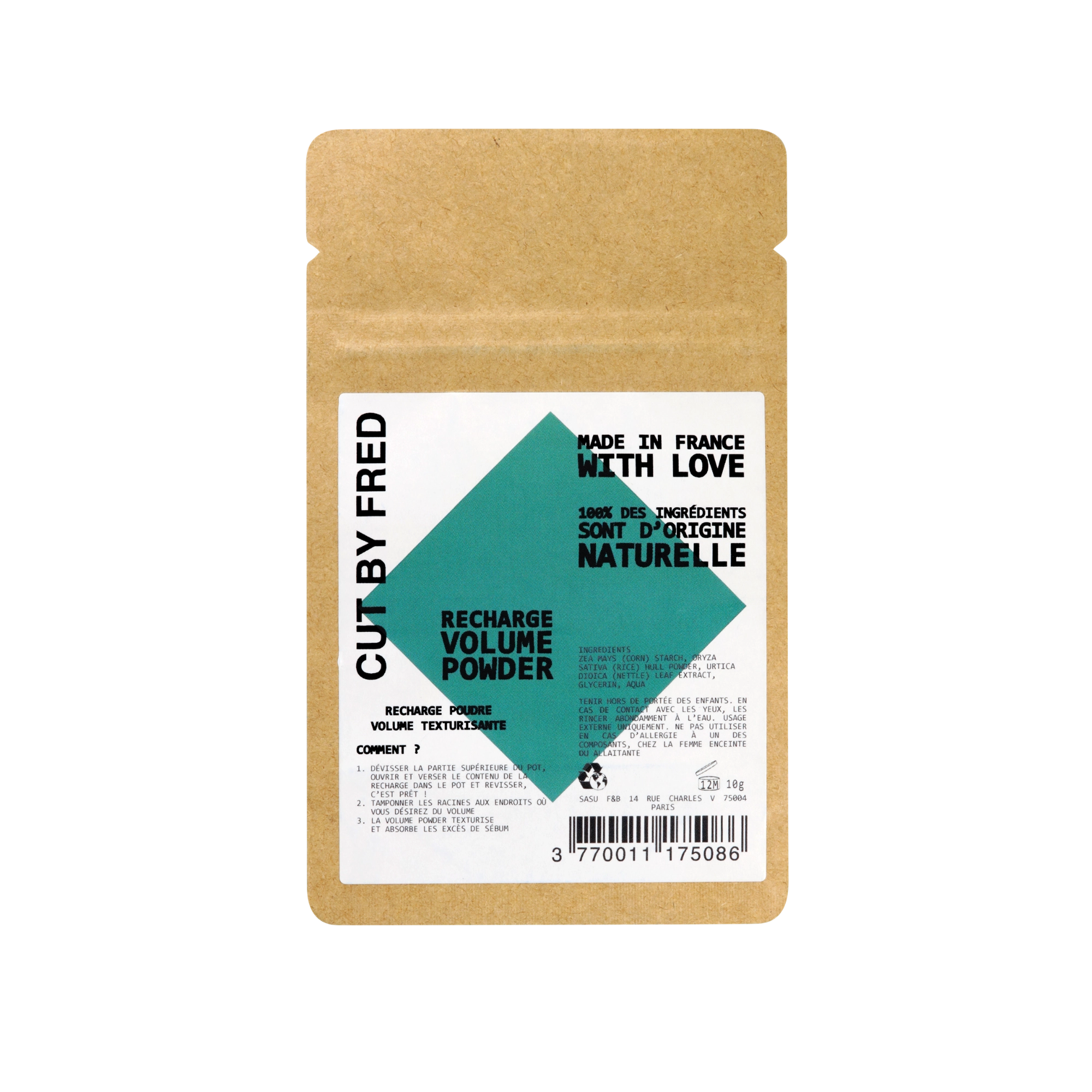 Recharge Vegan volume powder Cut by Fred