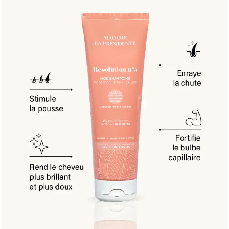 Résolution N°5 – Shampoing fortifiant anti-chute cheveux crépus — vue 2