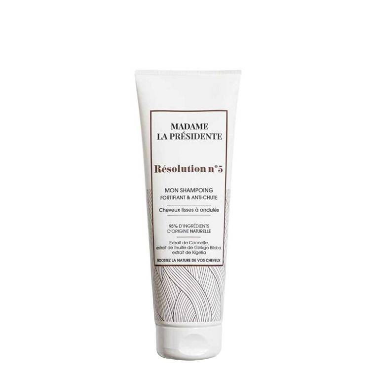 Résolution N°5 – Shampoing fortifiant anti-chute cheveux lisses à ondulés