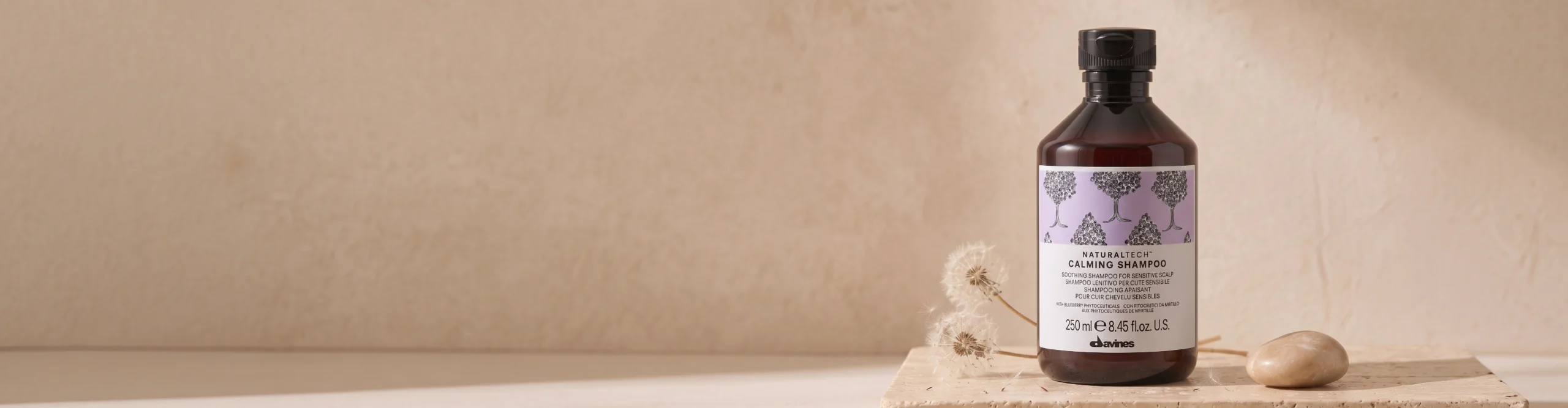 Bannière : Découvrez le Calming Shampoo de Davines
