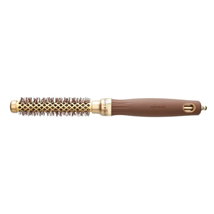 Olivia Garden brosse Expert Blowout Shine Wavy Bristles Gold & Brown 15 mm