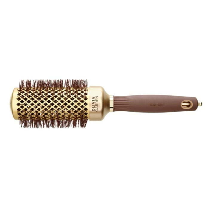 Olivia Garden brosse Expert Blowout Shine Wavy Bristles Gold & Brown 45 mm