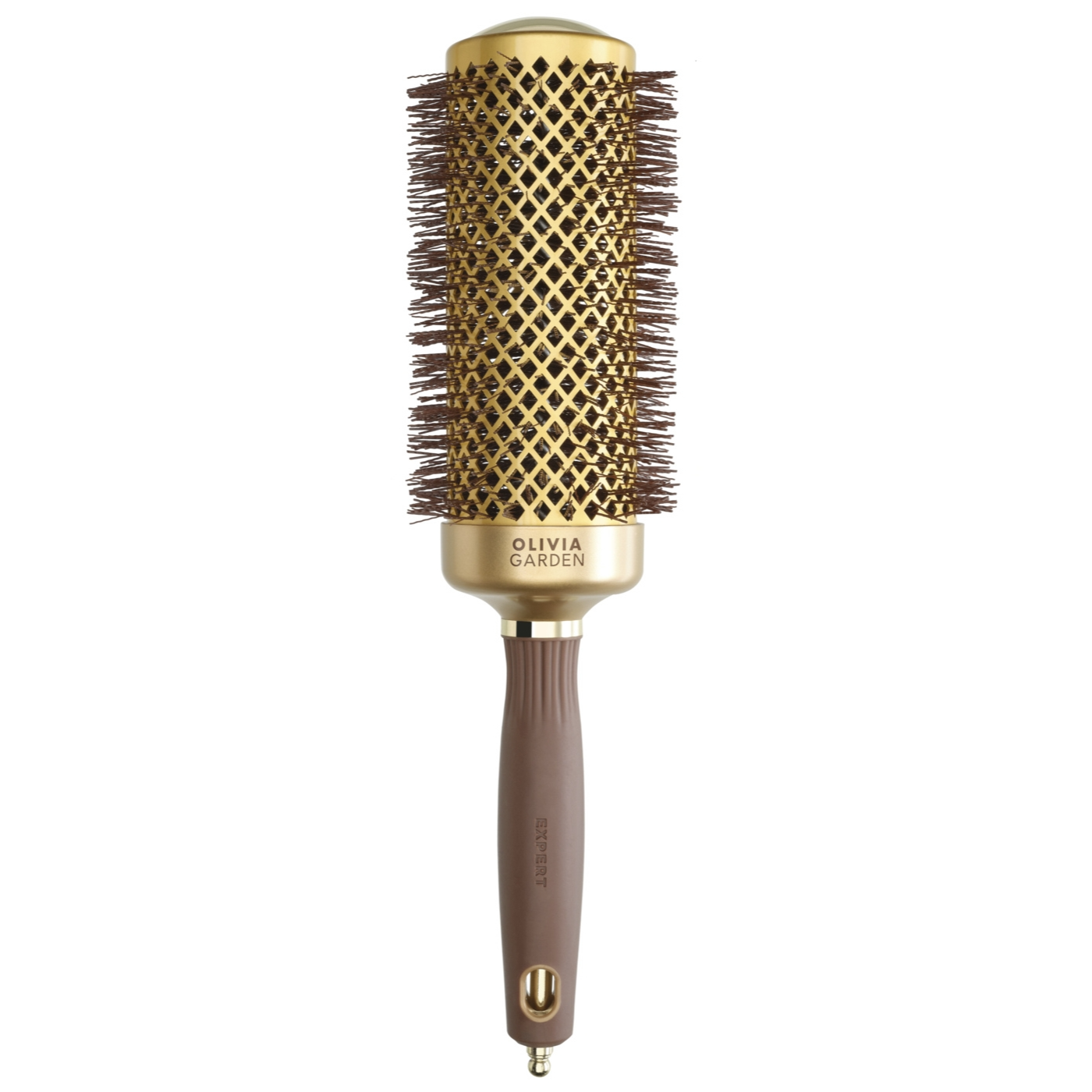 Brosse Expert Blowout Speed Wavy Bristles Gold & Brown 55mm Olivia Garden