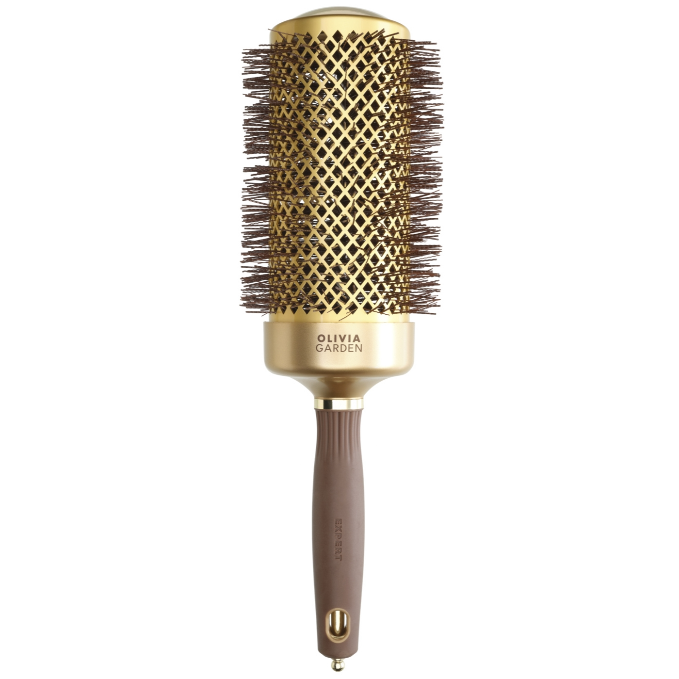 Brosse Expert Blowout Speed Wavy Bristles Gold & Brown 65mm Olivia Garden