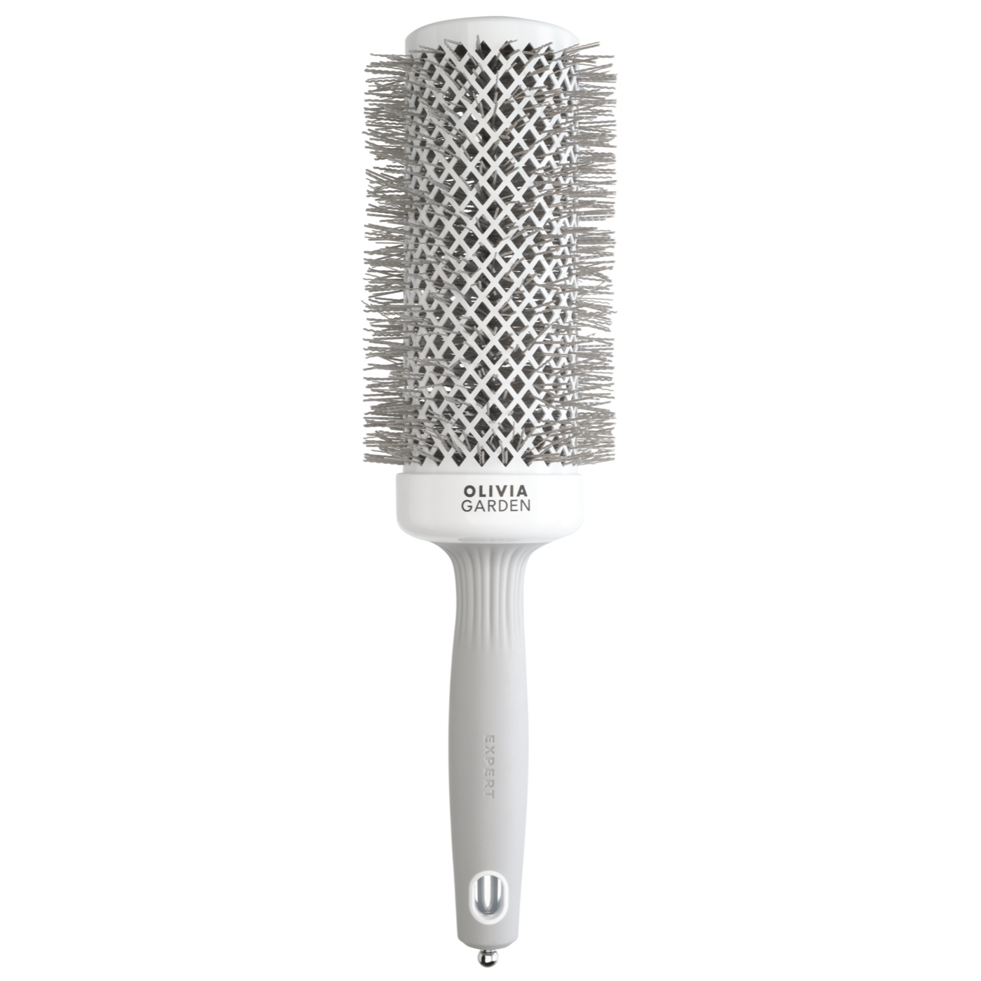 Brosse Expert Blowout Speed Wavy Bristles White & Grey 55mm Olivia Garden