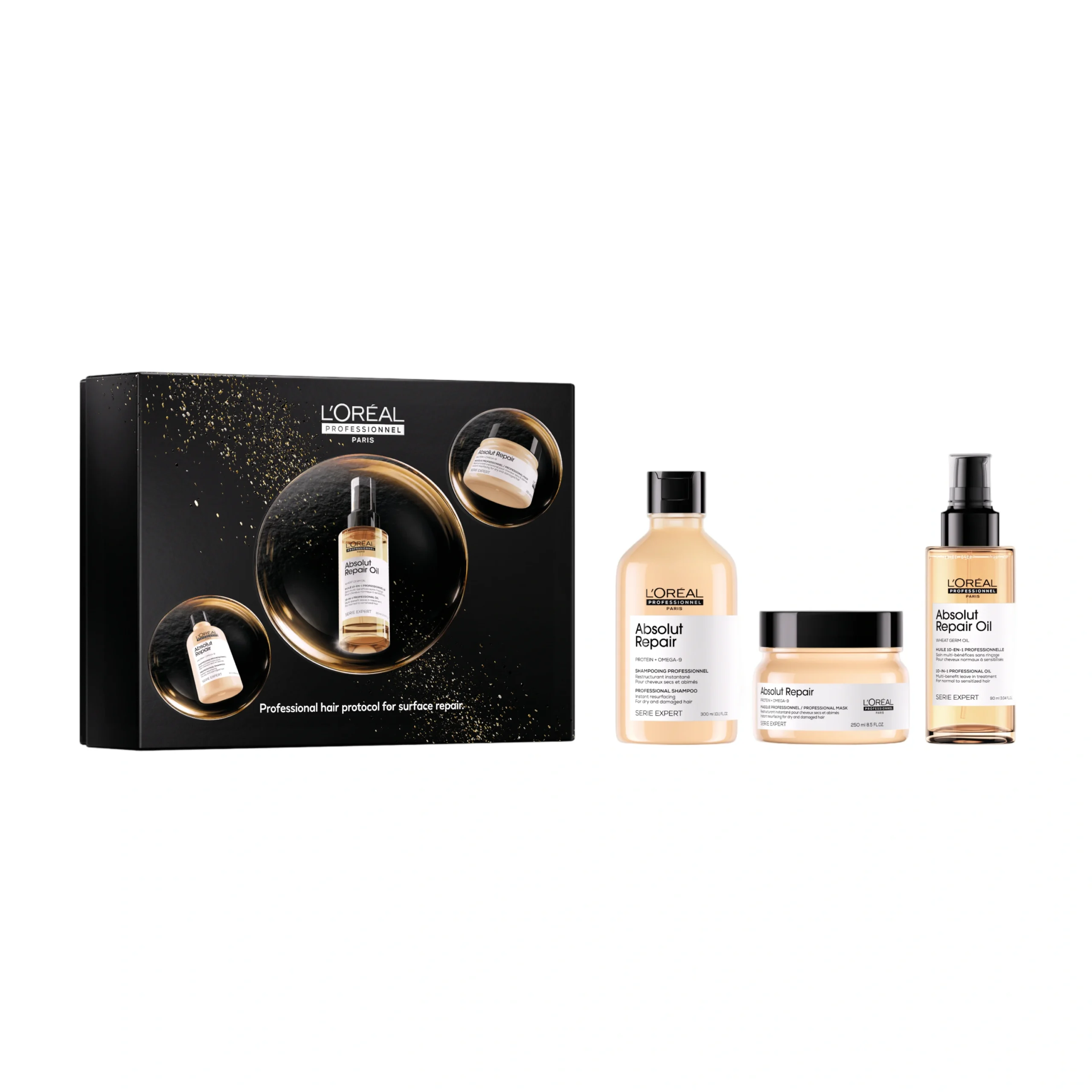 Coffret Absolut Repair – Trio cheveux abîmés