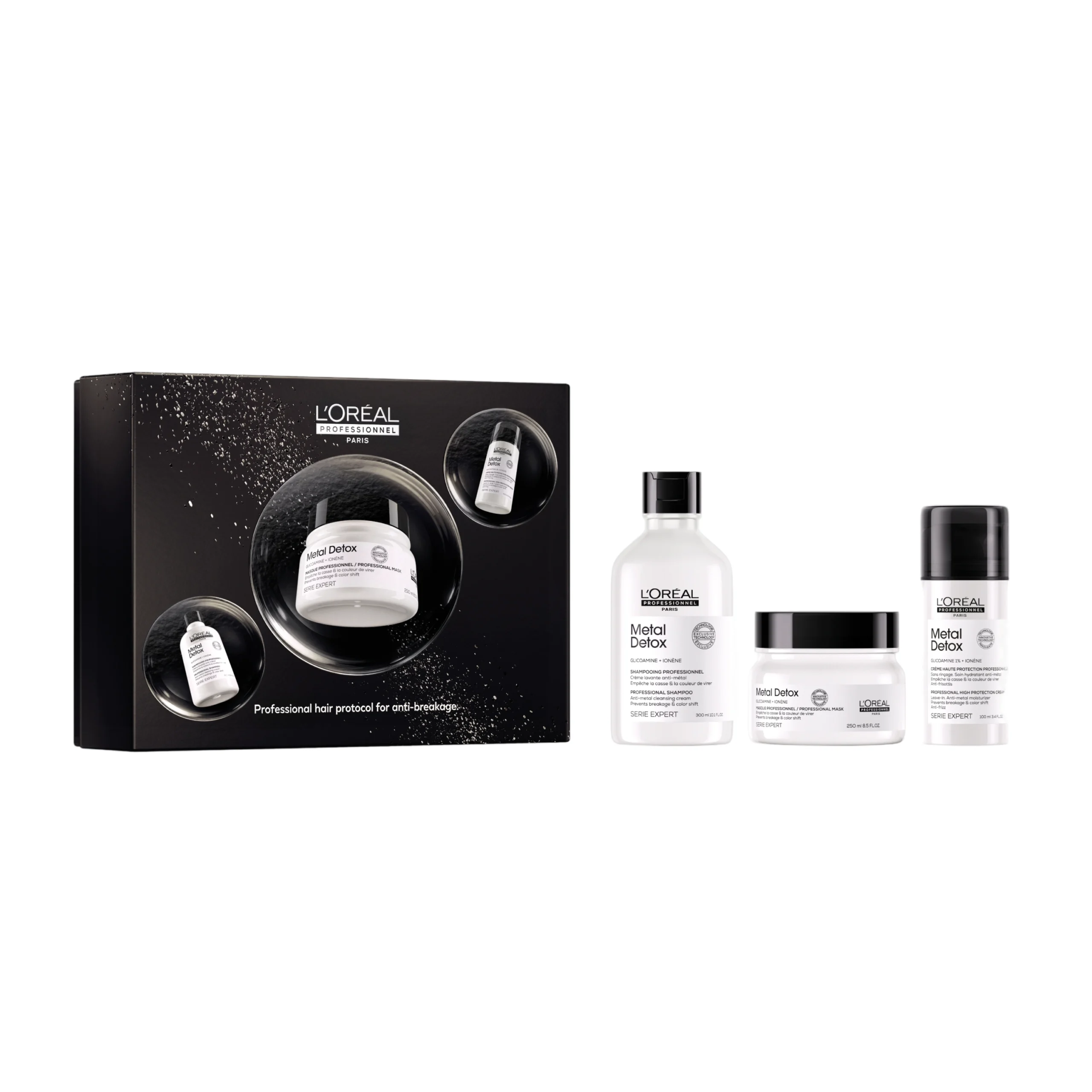 Coffret Metal Detox – Trio Cheveux Anti-Casse
