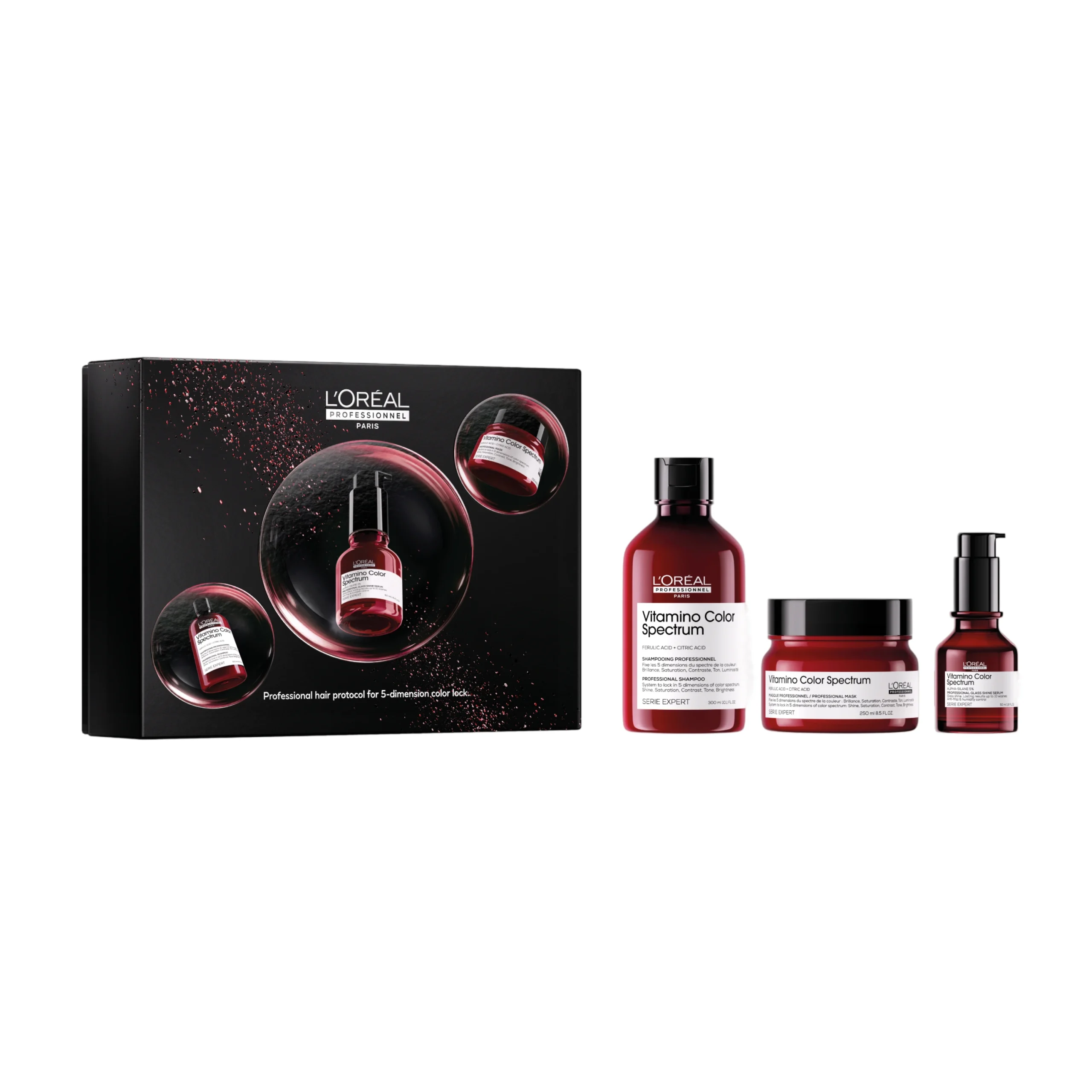 Coffret Vitamino Color Spectrum – Trio cheveux colorés